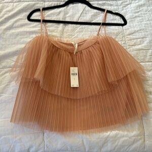 Anthropologie, blush top size small new with tags